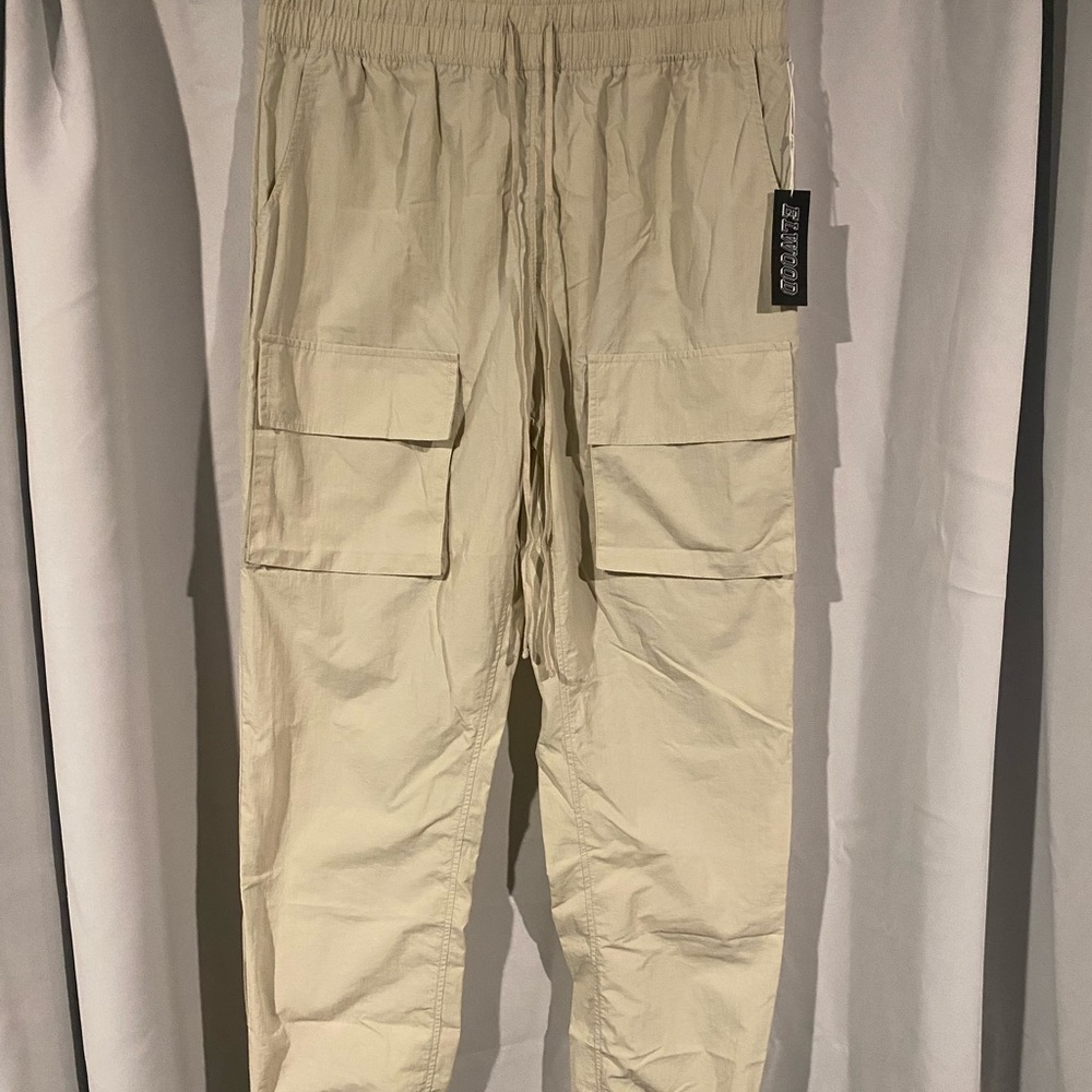 Stylish Cream Cargo Joggers